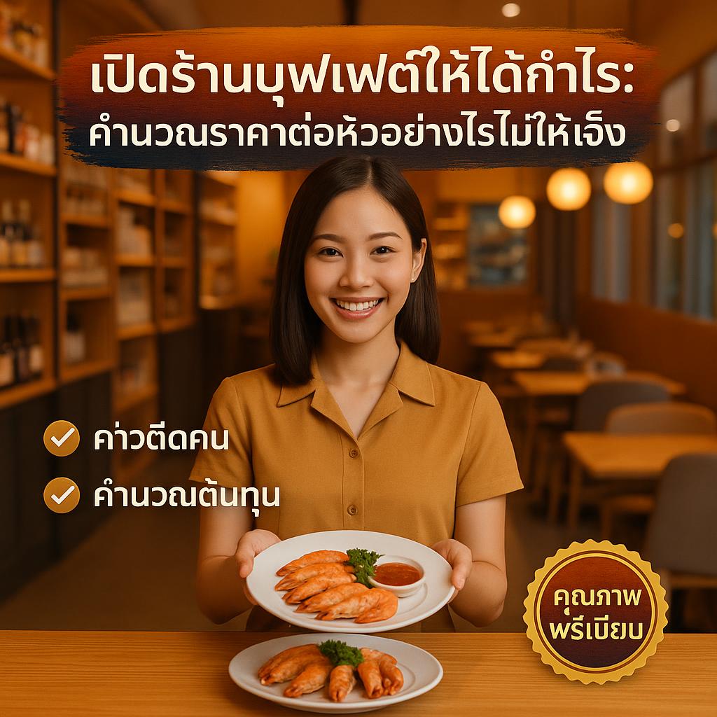 เปิดร้านบุฟเฟต์ให้ได้กำไร: คำนวณราคาต่อหัวอย่างไรไม่ให้เจ๊ง ด้วยระบบสั่งอาหารผ่าน QR Code