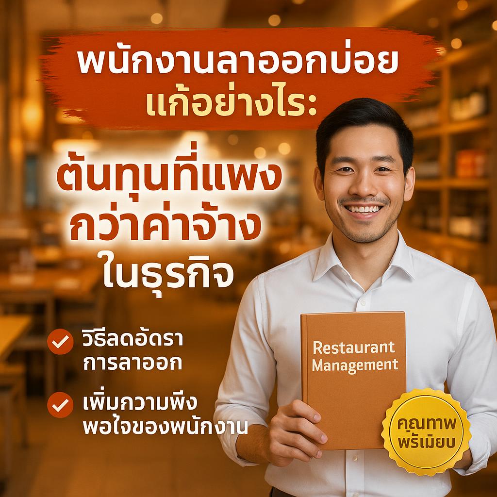 พนักงานลาออกบ่อยแก้อย่างไร: ต้นทุนที่แพงกว่าค่าจ้าง ในธุรกิจร้านอาหาร