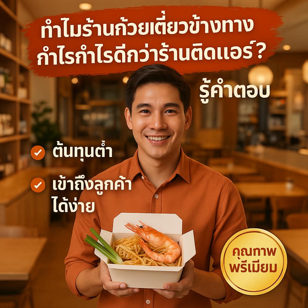 ทำไมร้านก๋วยเตี๋ยวข้างทางบางร้านกำไรดีกว่าร้านติดแอร์? รู้จักระบบสั่งอาหารออนไลน์เพื่อเพิ่มประสิทธิภาพ