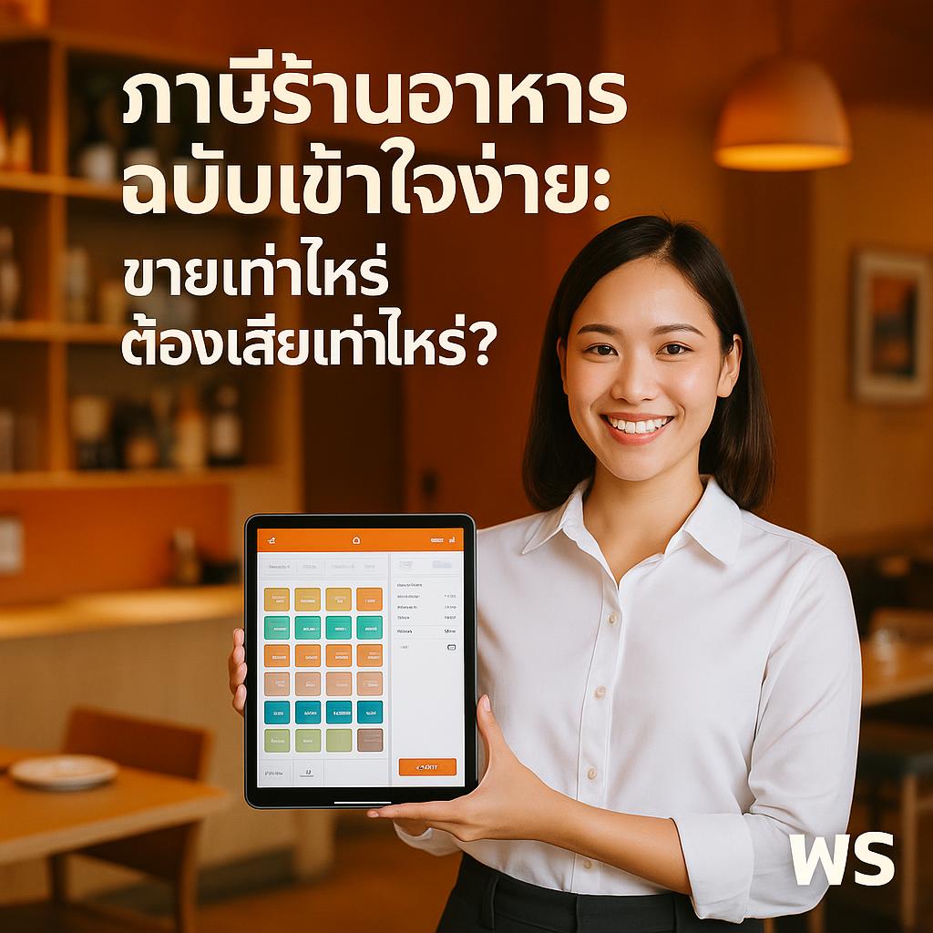 ภาษีร้านอาหารฉบับเข้าใจง่าย: ขายเท่าไหร่ต้องเสียเท่าไหร่? พร้อมเทคโนโลยีที่ช่วยคุณประหยัด