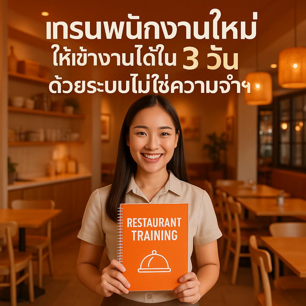 เทรนพนักงานใหม่ให้เข้างานได้ใน 3 วัน ด้วยระบบไม่ใช่ความจำ: ยุคใหม่ของร้านอาหารด้วย FoxyOrders
