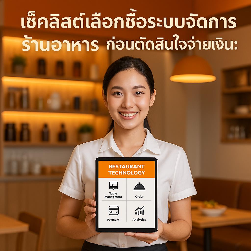 เช็คลิสต์เลือกซื้อระบบจัดการร้านอาหาร ก่อนตัดสินใจจ่ายเงิน: คู่มือสุดเจ๋งสำหรับเจ้าของร้าน