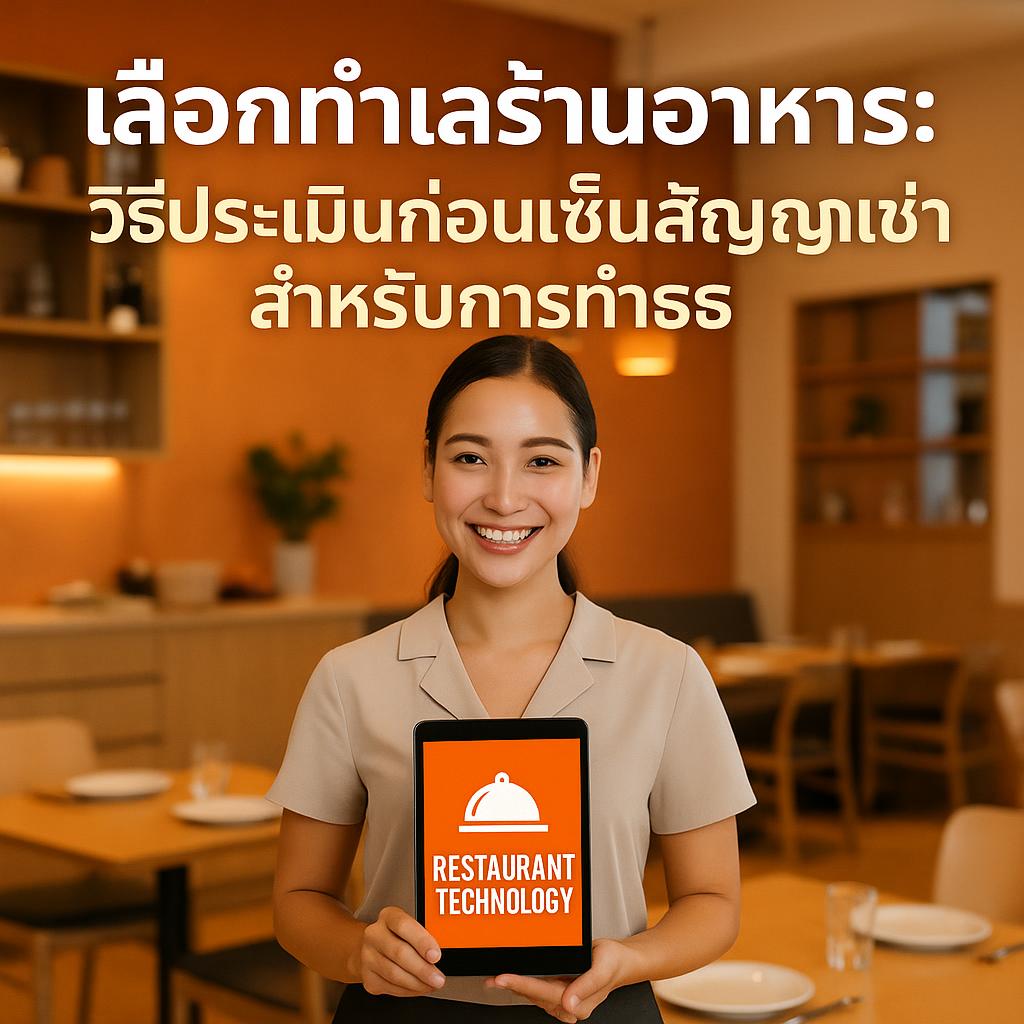เลือกทำเลร้านอาหาร: วิธีประเมินก่อนเซ็นสัญญาเช่าสำหรับการทำธุรกิจกับระบบสั่งอาหาร QR Code