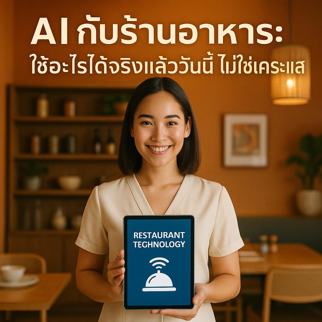 AI กับร้านอาหาร: ใช้อะไรได้จริงแล้ววันนี้ ไม่ใช่แค่กระแส