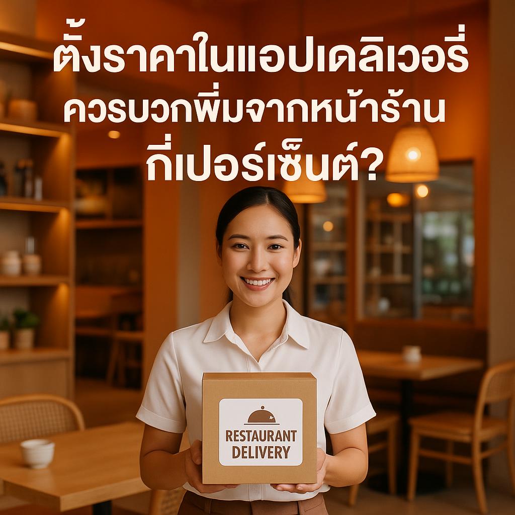 ตั้งราคาในแอปเดลิเวอรี่ ควรบวกเพิ่มจากหน้าร้านกี่เปอร์เซ็นต์? พร้อมวิธีเพิ่มกำไรด้วย QR Code และระบบ POS