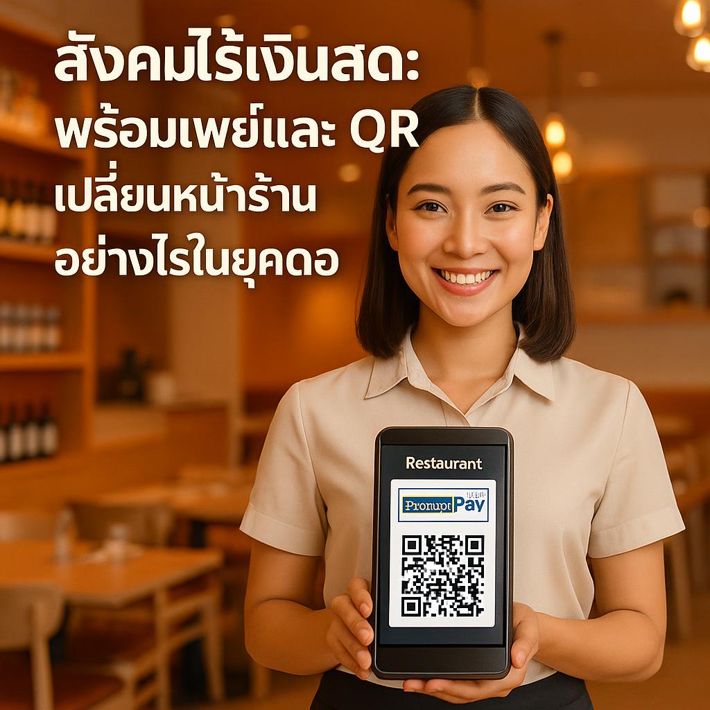 สังคมไร้เงินสด: พร้อมเพย์และ QR เปลี่ยนหน้าร้านอย่างไรในยุคดิจิทัล