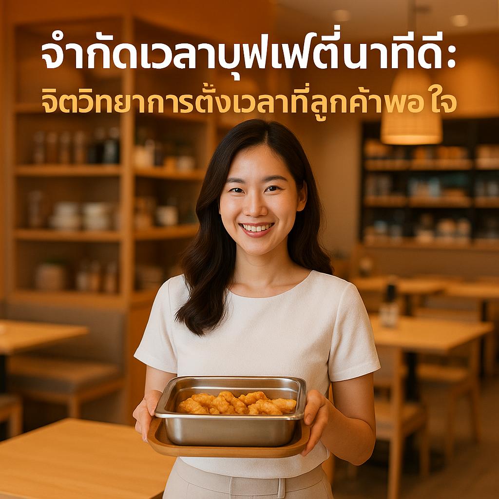 จำกัดเวลาบุฟเฟต์กี่นาทีดี: จิตวิทยาการตั้งเวลาที่ลูกค้าพอใจและผลต่อการสั่งอาหารผ่าน QR Code