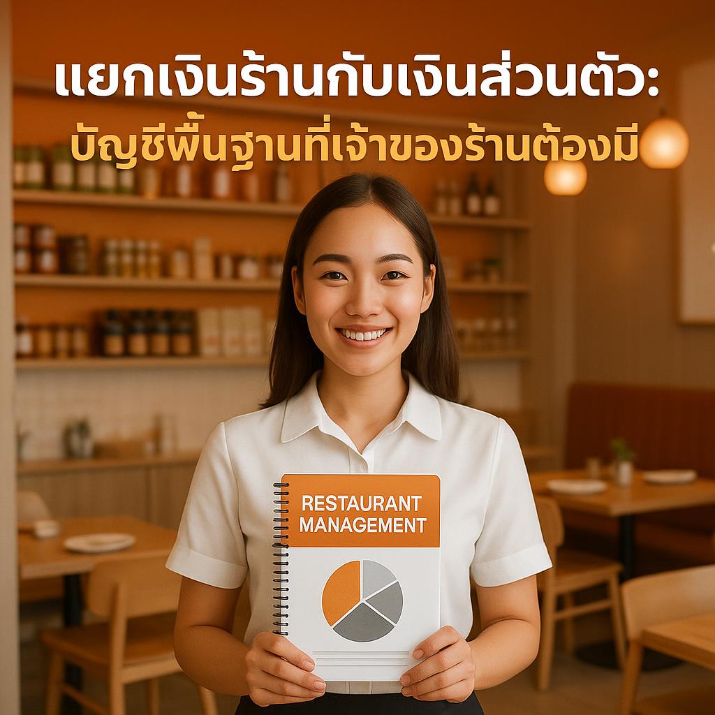 แยกเงินร้านกับเงินส่วนตัว: บัญชีพื้นฐานที่เจ้าของร้านต้องมีสำหรับการใช้ระบบสั่งอาหารออนไลน์