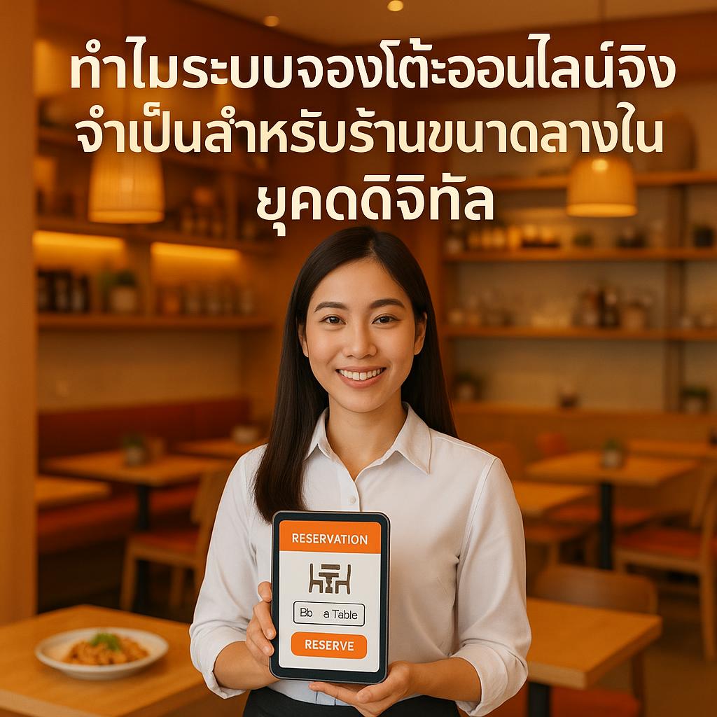 ทำไมระบบจองโต๊ะออนไลน์จึงจำเป็นสำหรับร้านขนาดกลางในยุคดิจิทัล?