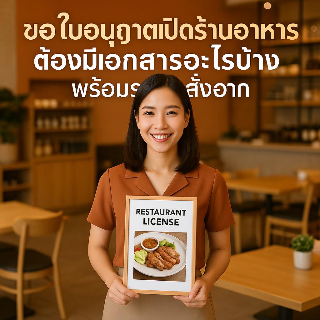 ขอใบอนุญาตเปิดร้านอาหาร ต้องมีเอกสารอะไรบ้าง พร้อมระบบสั่งอาหาร QR Code จาก FoxyOrders ที่ช่วยเพิ่มรายได้
