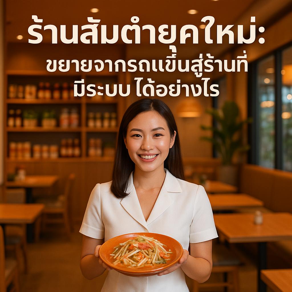 ร้านส้มตำยุคใหม่: ขยายจากรถเข็นสู่ร้านที่มีระบบได้อย่างไร