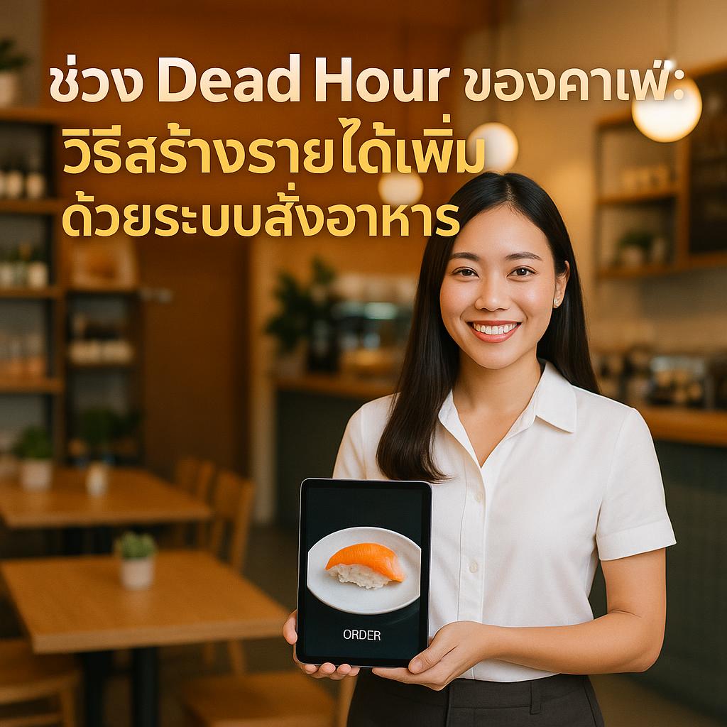 ช่วง Dead Hour ของคาเฟ่: วิธีสร้างรายได้เพิ่มด้วยระบบสั่งอาหารผ่าน QR Code และ POS จาก FoxyOrders