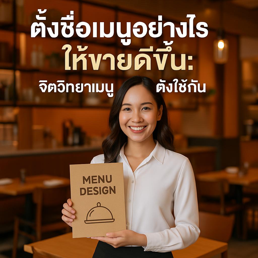 ตั้งชื่อเมนูอย่างไรให้ขายดีขึ้น: จิตวิทยาเมนูที่ร้านดังใช้กัน