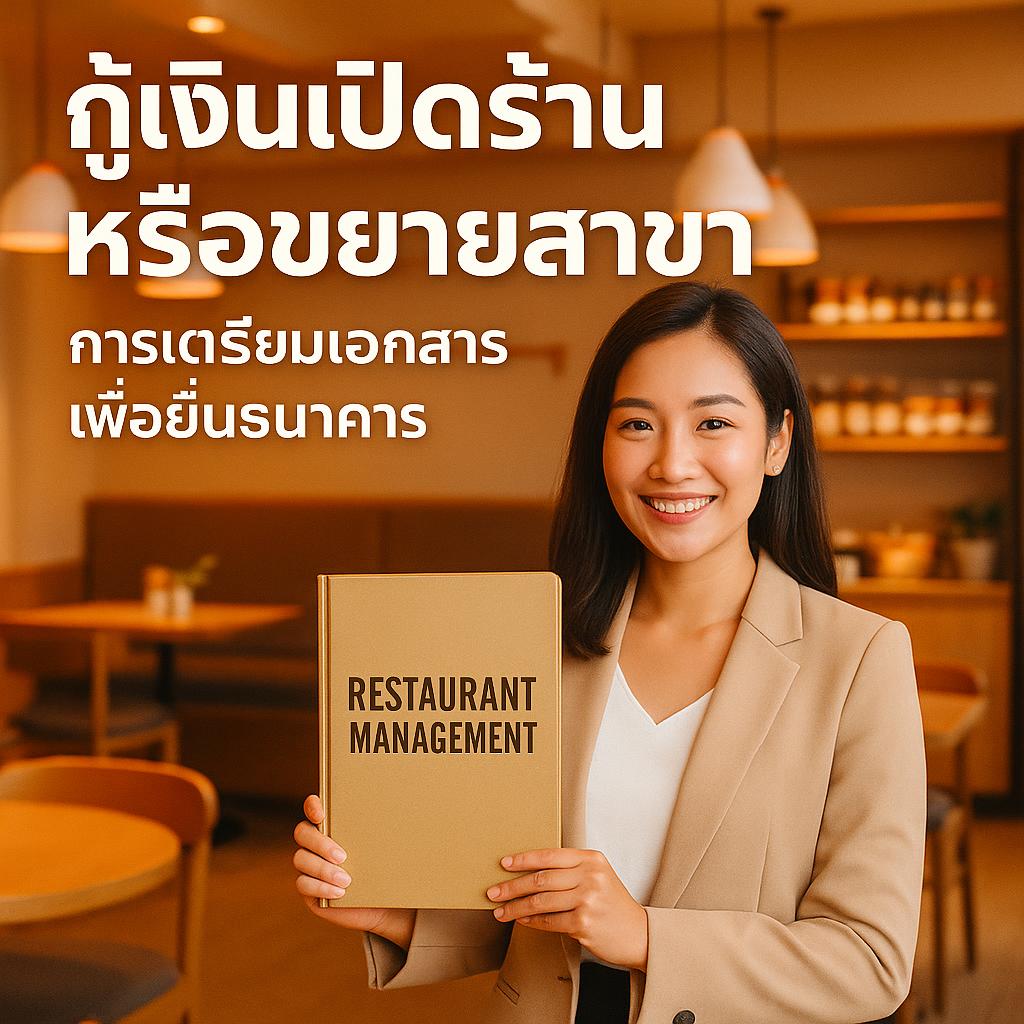 กู้เงินเปิดร้านหรือขยายสาขา: การเตรียมเอกสารเพื่อช่วยธนาคารเชื่อมั่นและเปลี่ยนสู่ระบบ QR Code และ POS อย่างมีประสิทธิภาพ