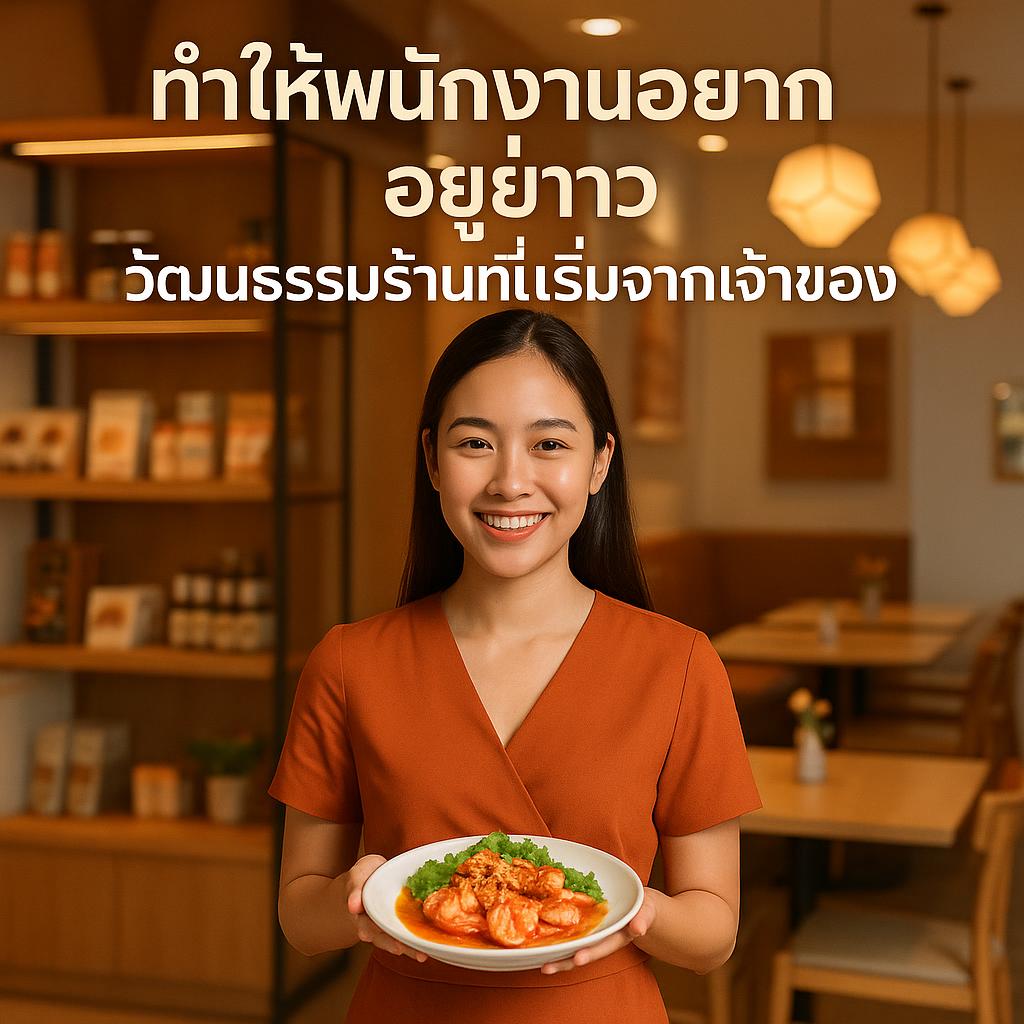 ทำให้พนักงานอยากอยู่ยาว: วัฒนธรรมร้านที่เริ่มจากเจ้าของและการใช้ระบบสั่งอาหารผ่าน QR Code