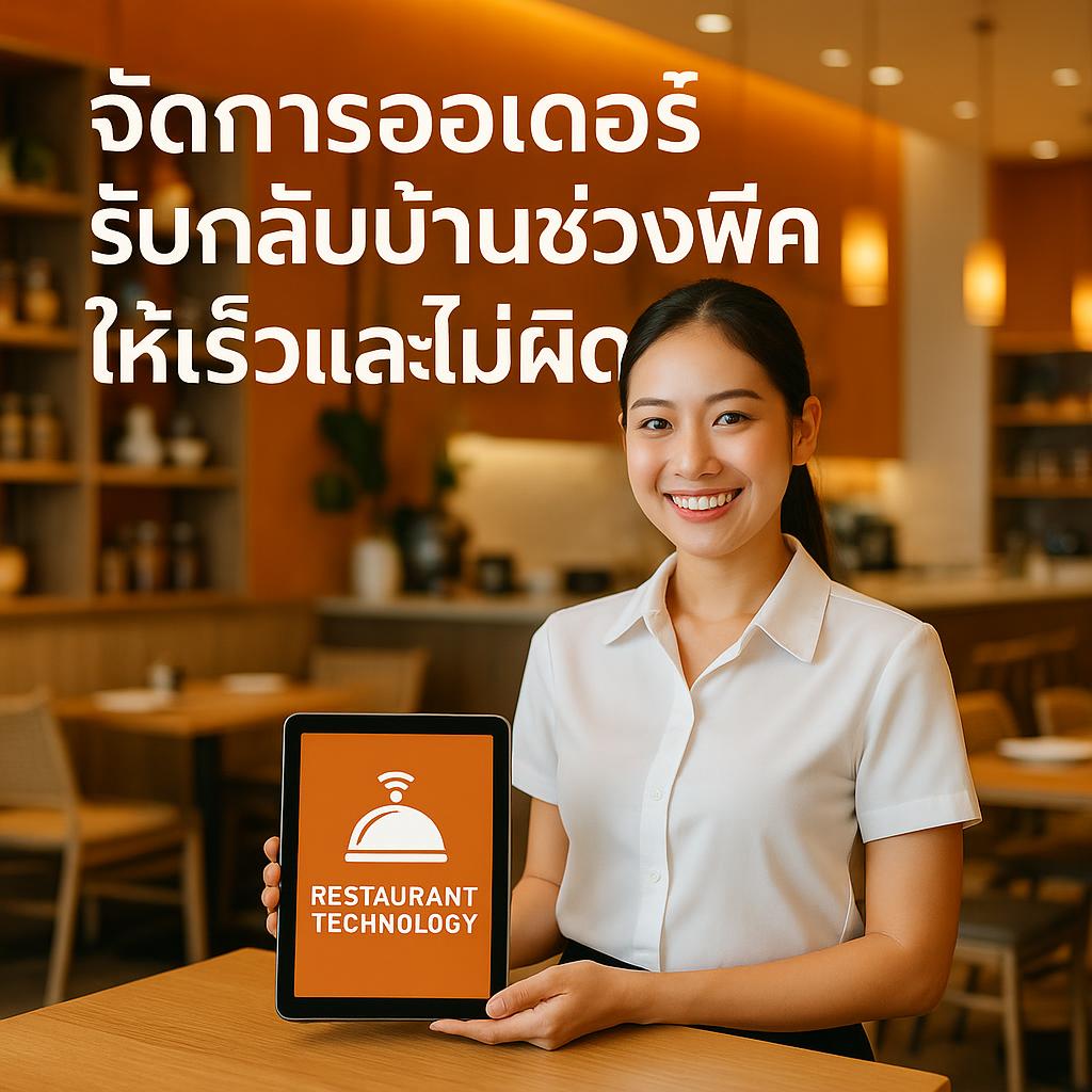 จัดการออเดอร์รับกลับบ้านช่วงพีคให้เร็วและไม่ผิดคิว เพื่อเพิ่มประสิทธิภาพร้านด้วย FoxyOrders