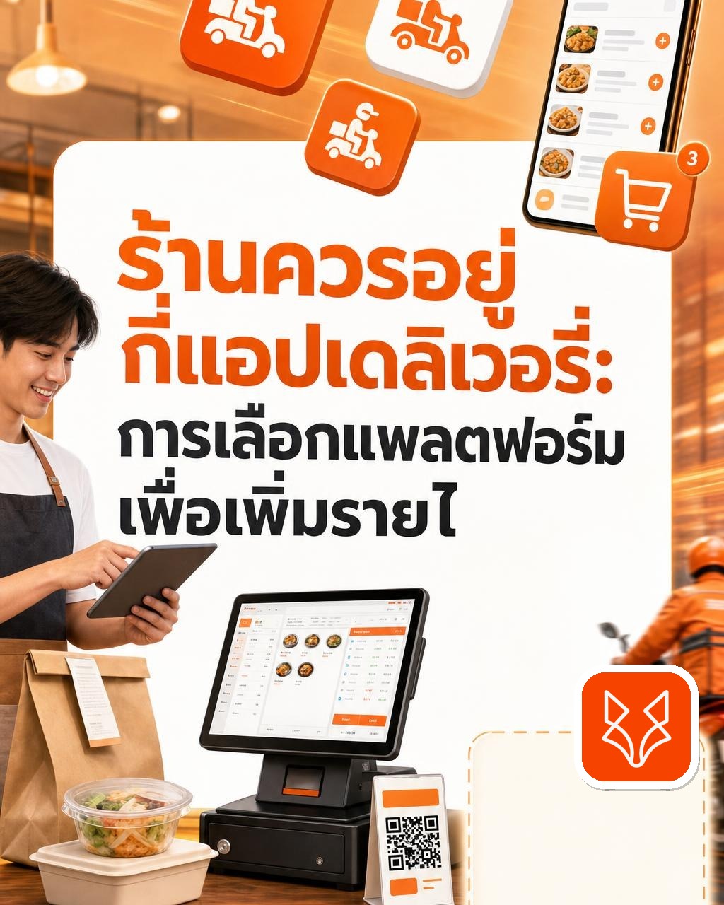ร้านควรอยู่กี่แอปเดลิเวอรี่: การเลือกแพลตฟอร์มเพื่อเพิ่มรายได้และประสิทธิภาพในการสั่งอาหาร
