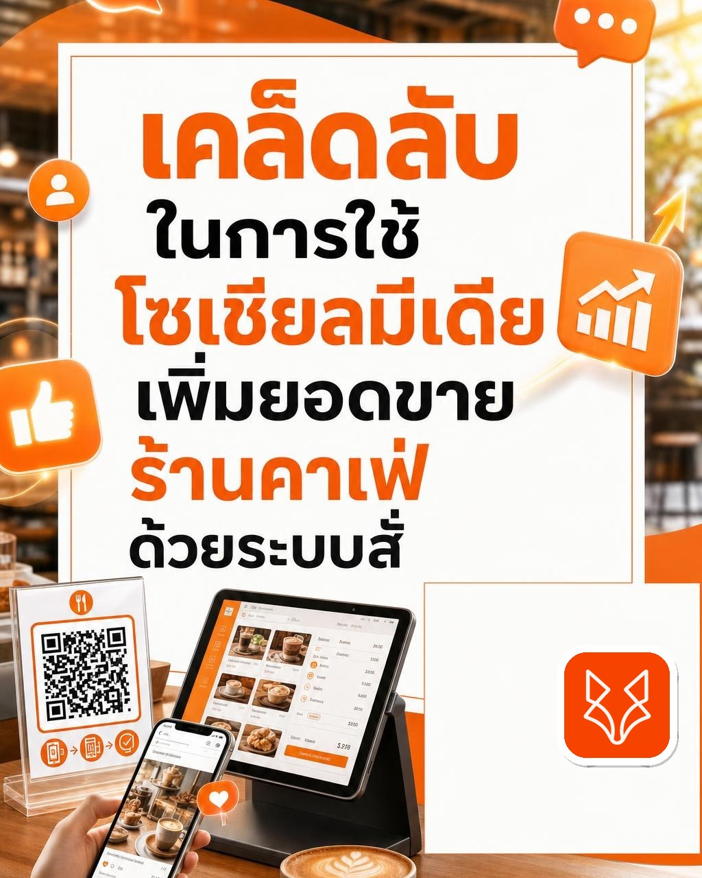 เคล็ดลับในการใช้โซเชียลมีเดียเพิ่มยอดขายร้านคาเฟ่ด้วยระบบสั่งอาหารผ่าน QR Code